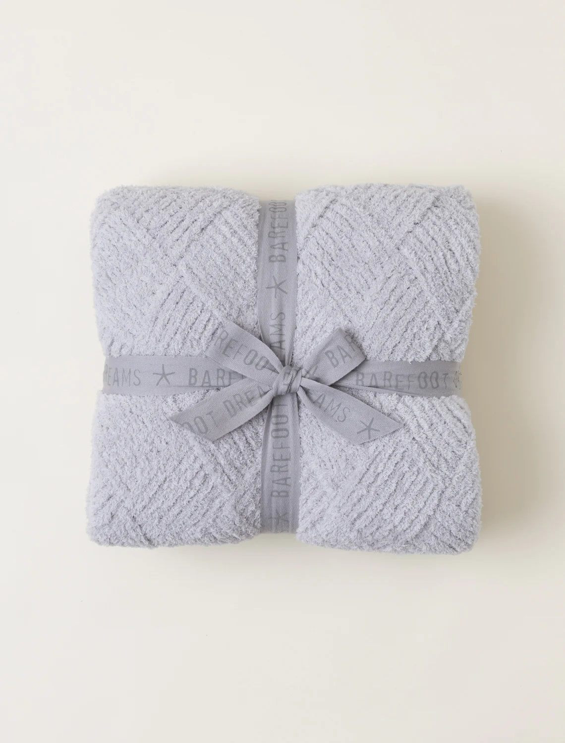 Barefoot Dreams- CozyChic® Diamond Weave Blanket- Oyster