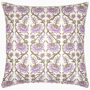 John Robshaw- Gajara Lavender Euro Pillow 26"x26"