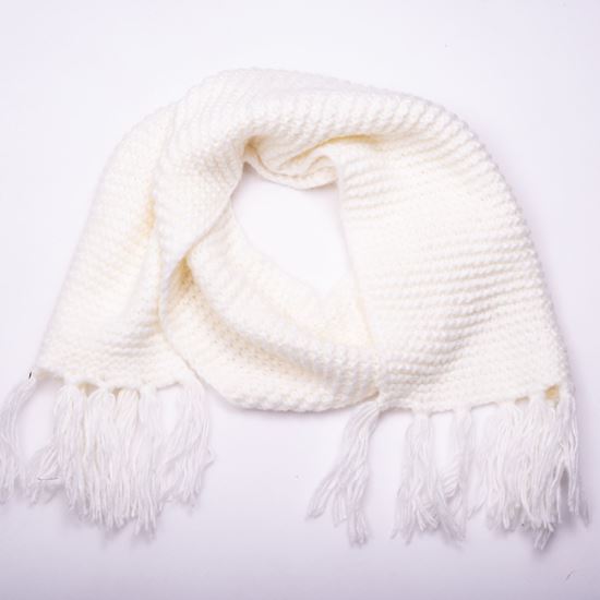 Amanda Blu- Cozy Knit Scarf- Cream