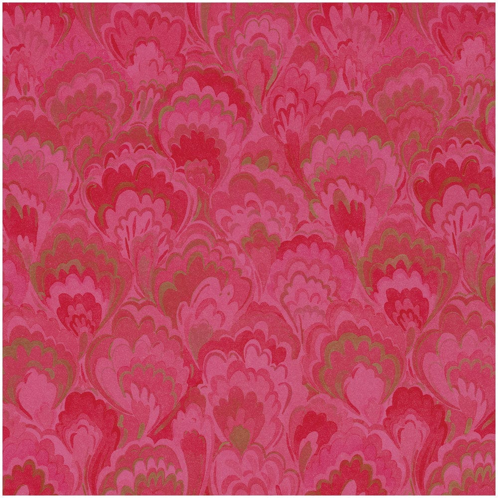 Caspari- Marbled Ceramic Fuchsia Roll Wrap