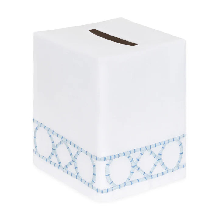 Haute Home- Bamboozle Tissue Box Cover - Blue
