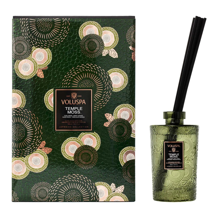 Voluspa- Temple Moss Luxe 500ml Reed Diffuser