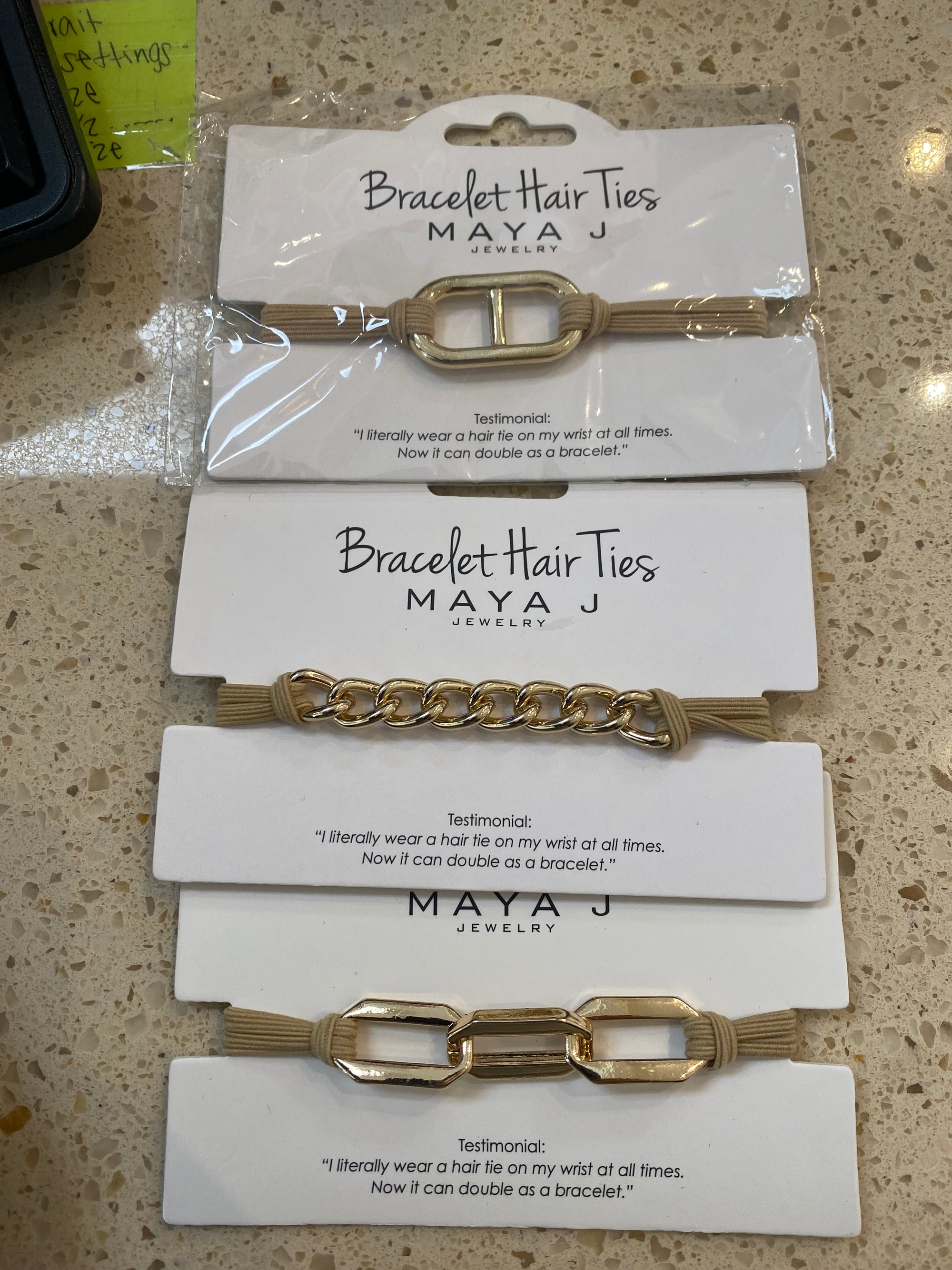 Maya J- Bracele Hair Ties ASST