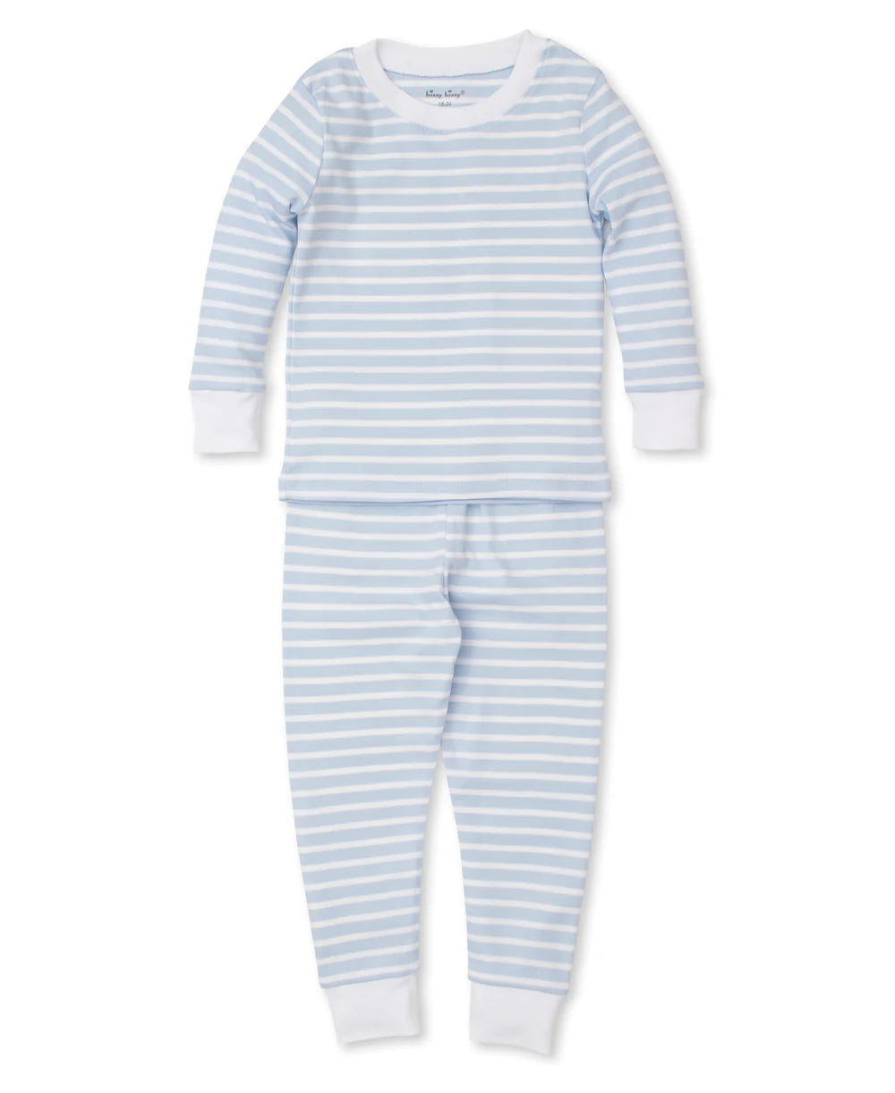 Kissy Kissy- PJs Team Stripes- Pajama Set Snug- Light Blue