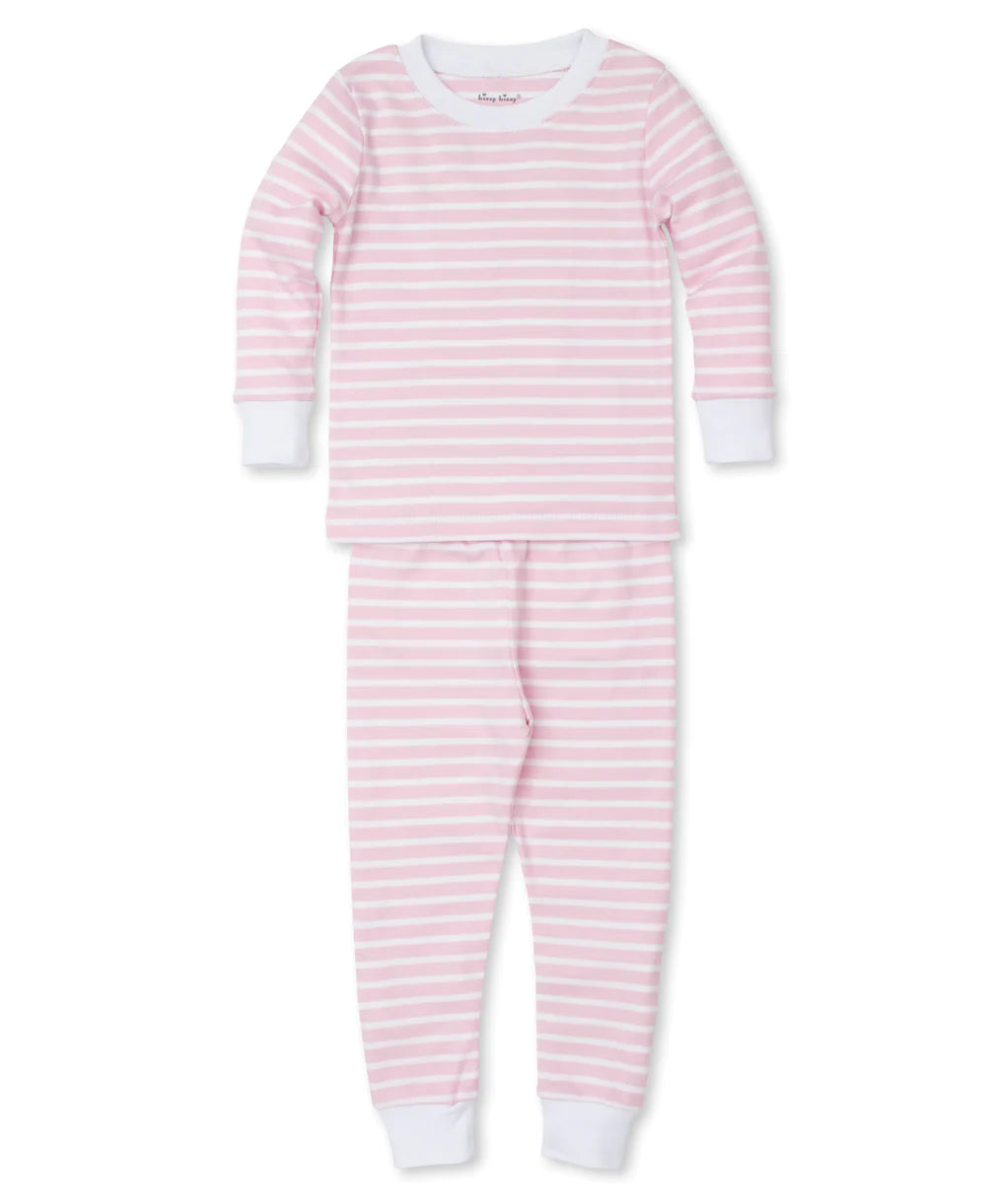 Kissy Kissy- PJs Team Stripes- Pajama Set Snug- Pink