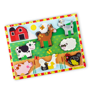 Melissa & Doug- Farm Chunky Puzzle 8-pieces