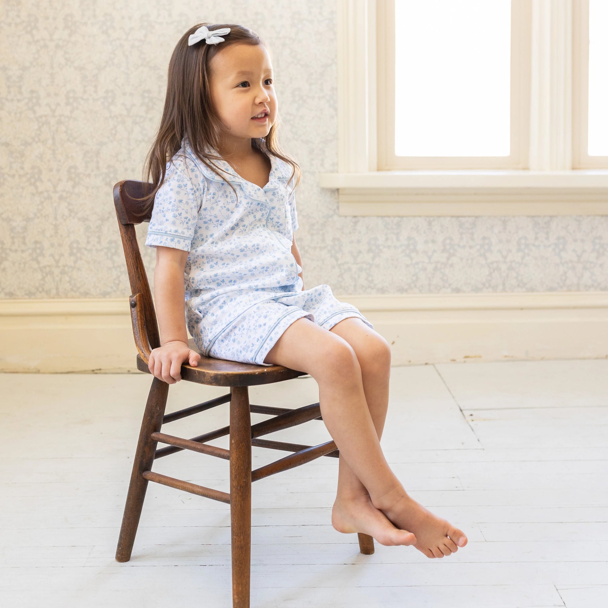 Paper Cape-Short Classic PJ Set Blue Vines