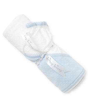 Kissy Kissy - New Kissy Dots Hooded Towel & Mitt Set - Light Blue/White
