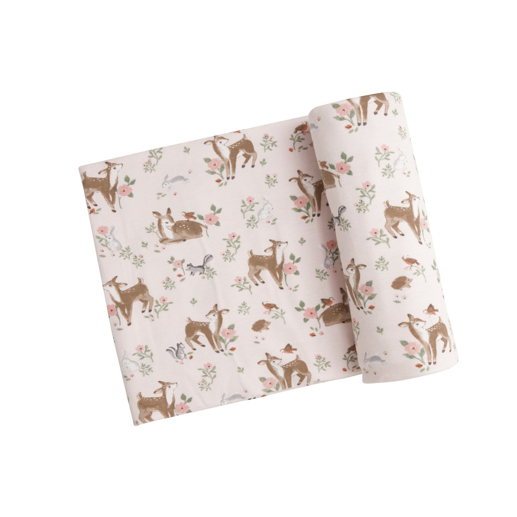 Angel Dear - Woodland Animals Swaddle Blanket Pink 45 X45