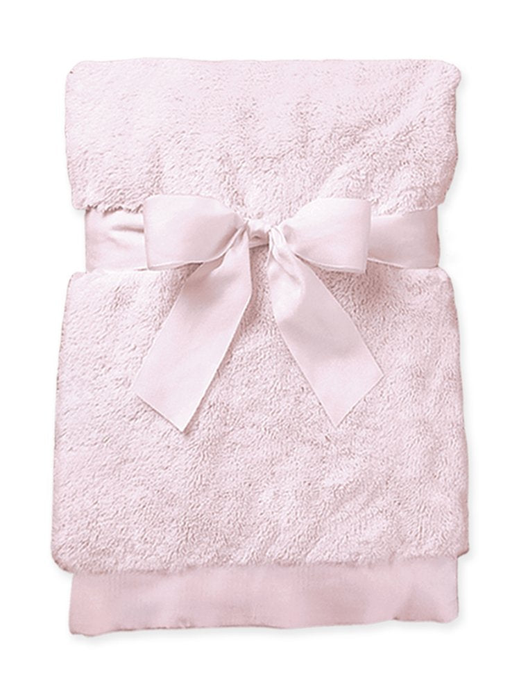 Bearington Baby - Large Silky Soft Crib Blanket (Pink), 36" x 29"