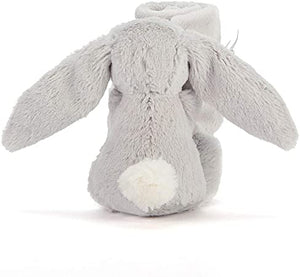 Jellycat-Bashful Grey Bunny Soother