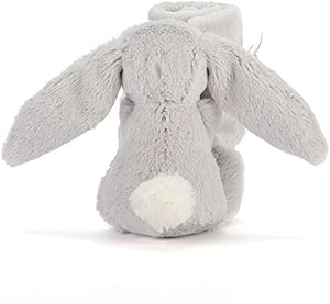 Jellycat-Bashful Grey Bunny Soother