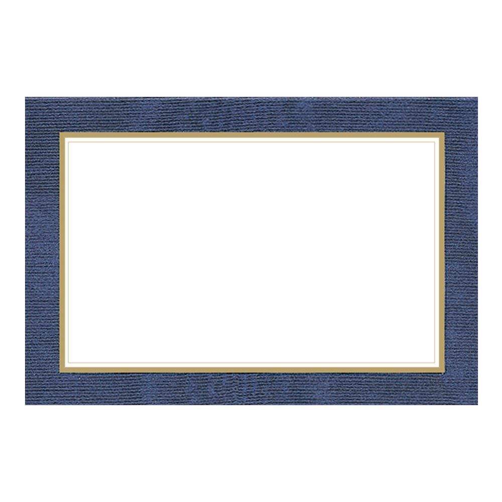 Caspari - Moiré Place Cards in Blue - 10 Per Package