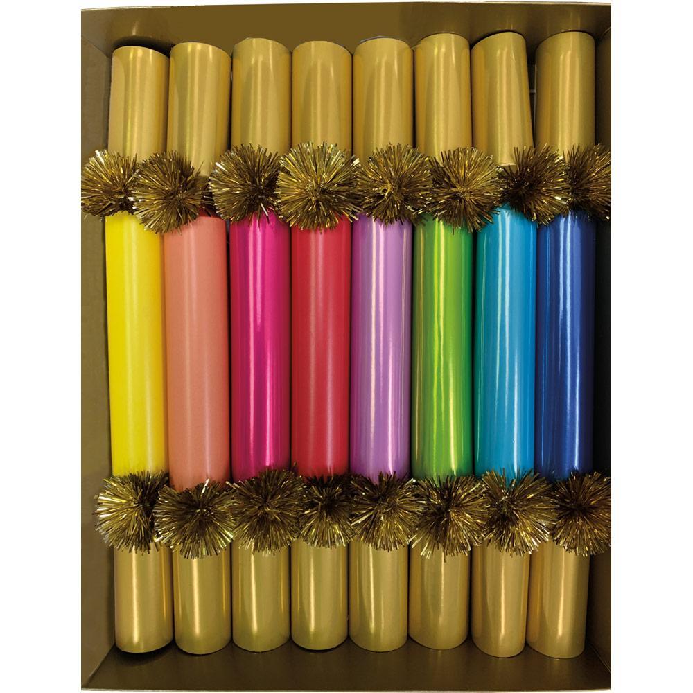 Caspari - Color Palette Slim Celebration Crackers - 8 Per Box