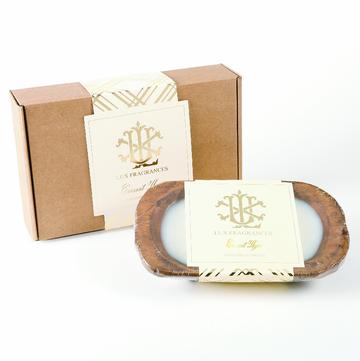 Lux Fragrances - 3 Wick Currant Thyme Dough Bowl Gift Boxed Candle Min 4