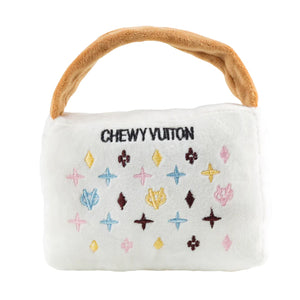 Haute Diggity Dog- White Chewy Vuiton Handbag