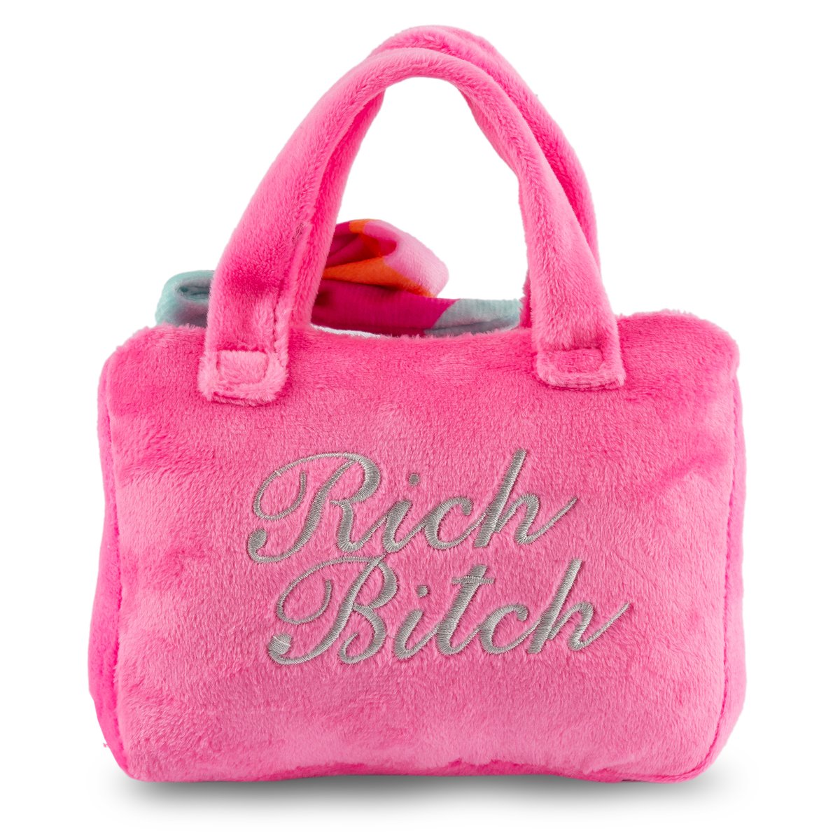 Haute Diggity Dog - Barkin Bag (Rich Bitch) - Pink w/ Scarf