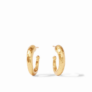 Julie Vos- Hammered Hoop Gold Small