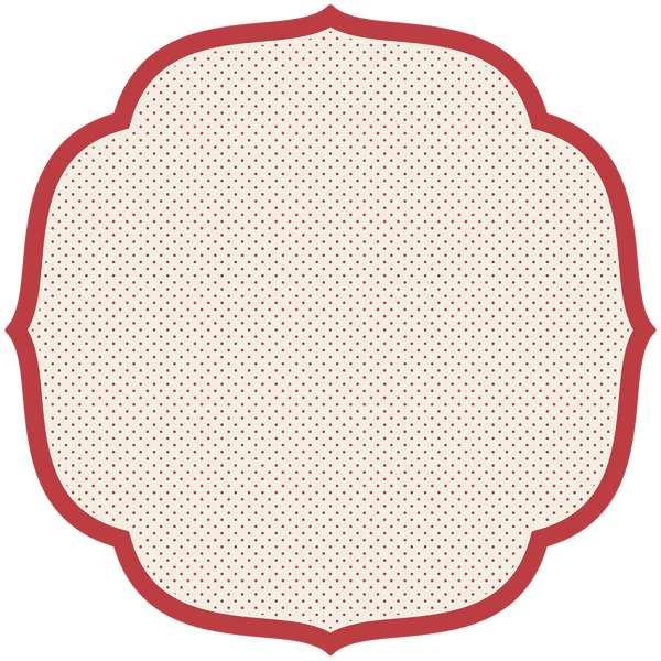 Hester & Cook- Die Cut Red Swiss Dot Placemats- 12 sheets