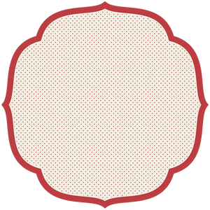 Hester & Cook- Die Cut Red Swiss Dot Placemats- 12 sheets