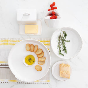 Vietri - Lastra Butter Dish - White