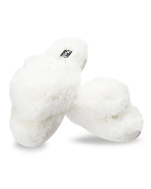 Memoi - Fuzzy Plush Flip Flop Slippers