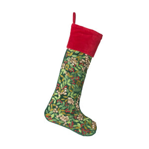 Park Hill Collection- Christmas Wreath Velvet Stocking