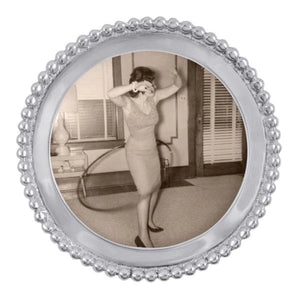 Mariposa Beaded round frame