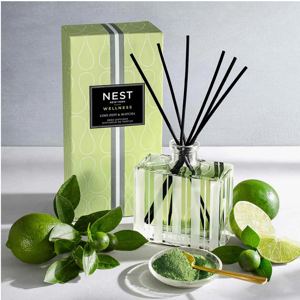 NEST- Reed Diffuser 5.90fl oz Lime Zest & Matcha