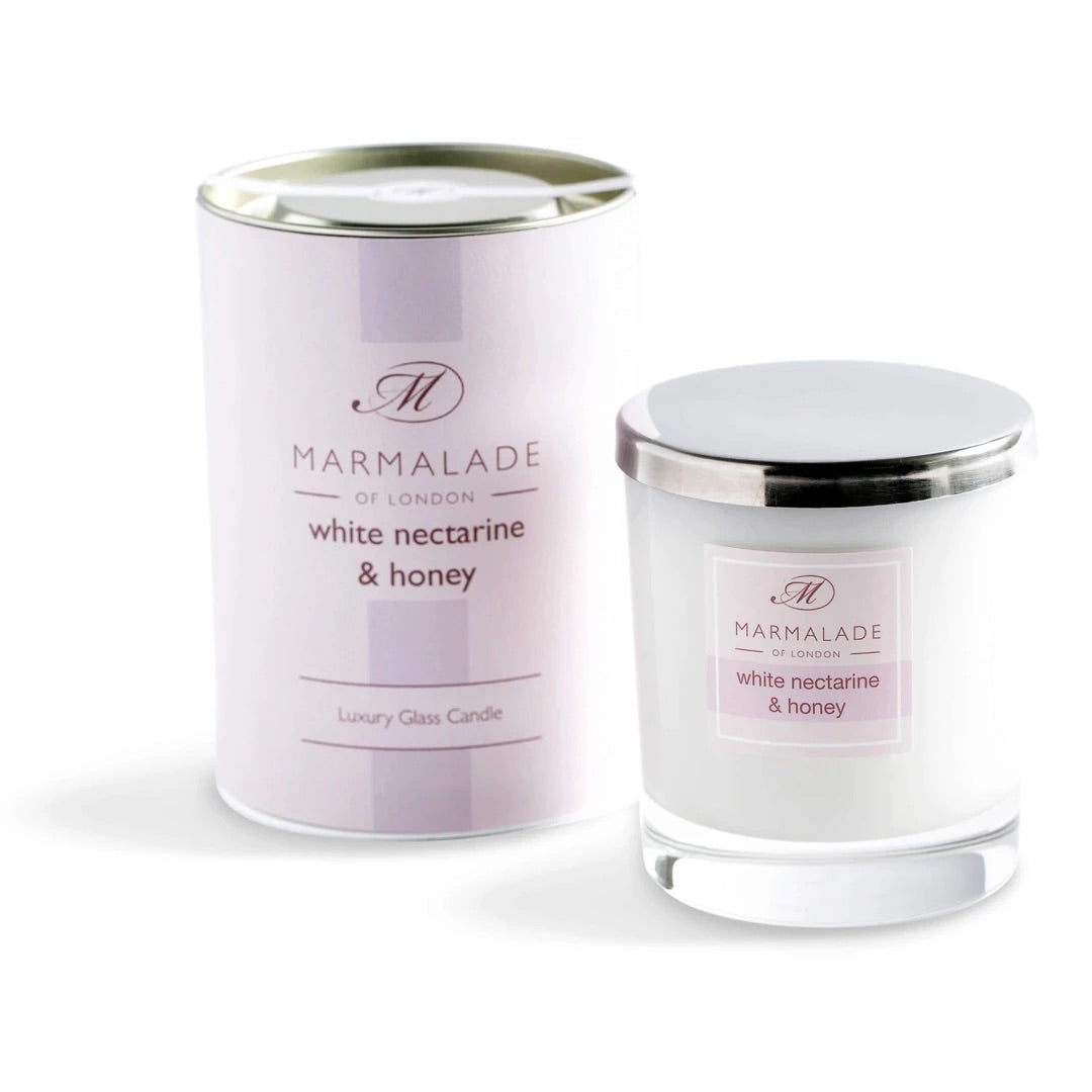 Marmalade of London - White Nectarine and Honey Glass Candle