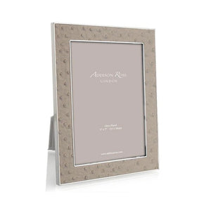 Addison Ross - 4x6 Shadow Ostrich & Silver Frame