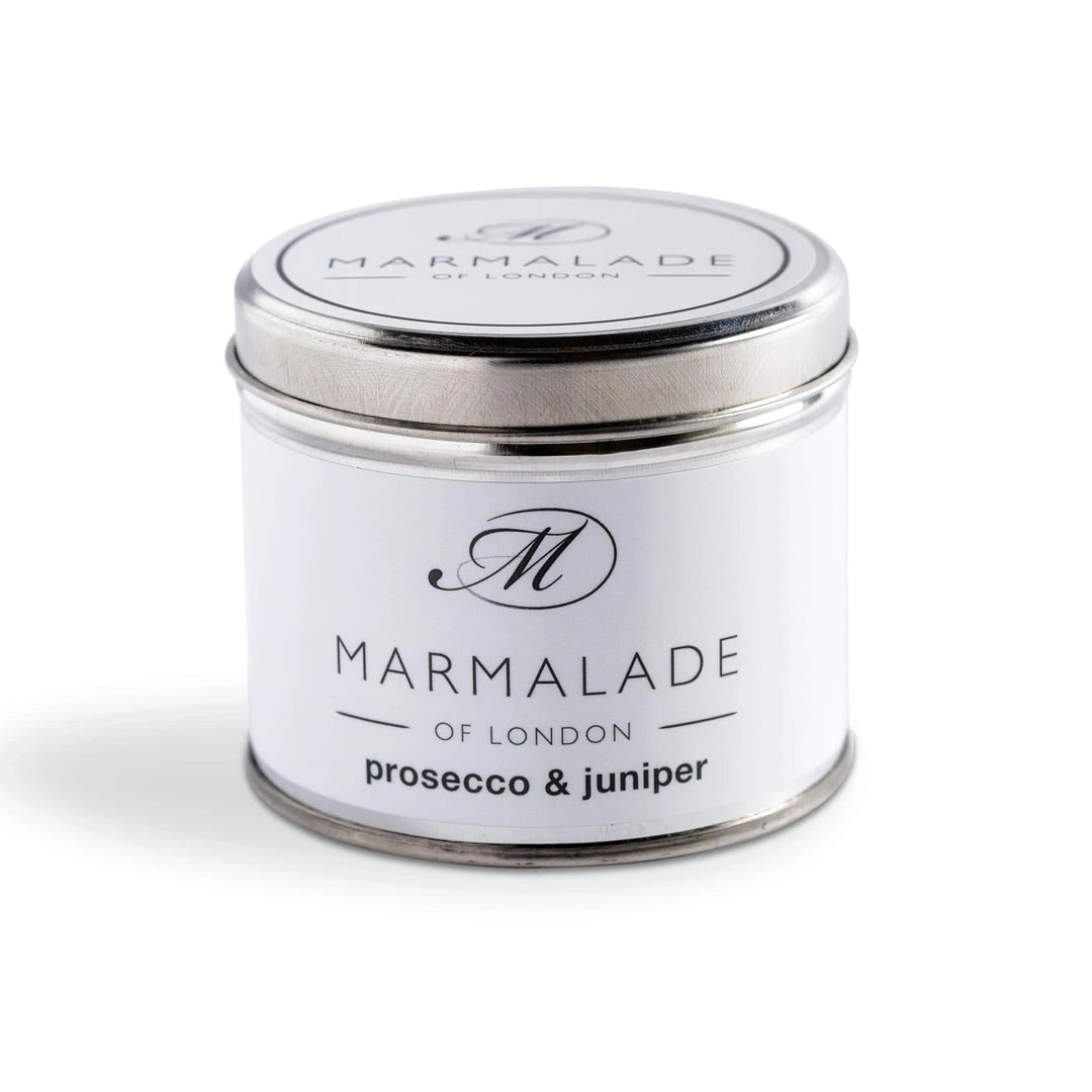 Marmalade of London - Prosecco and Juniper Medium Tin Candle