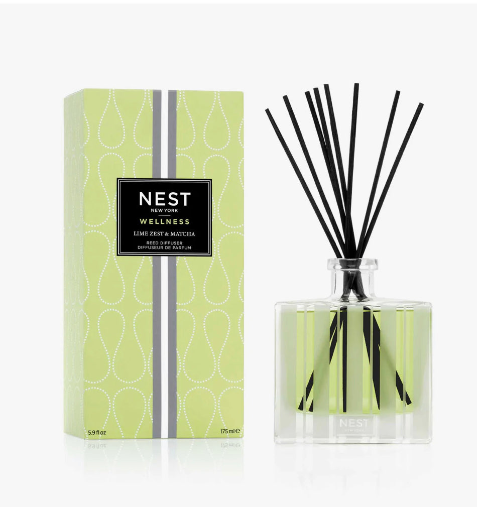 NEST- Reed Diffuser 5.90fl oz Lime Zest & Matcha