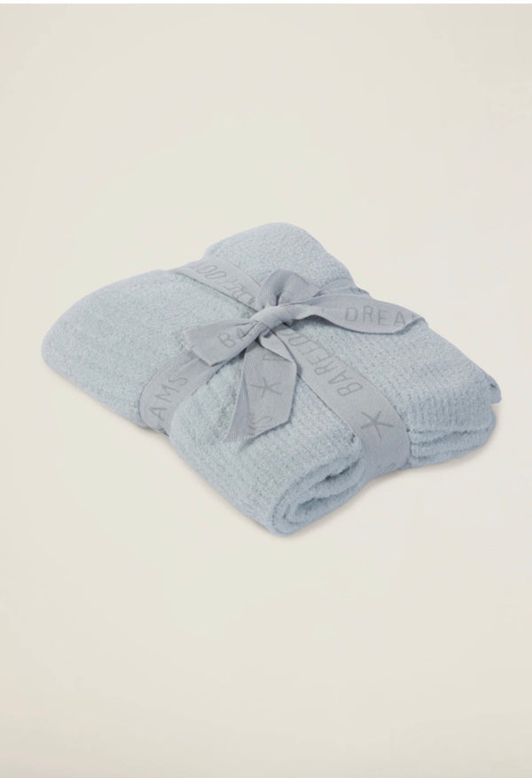 Barefoot Dreams - CozyChic Lite Ribbed Blanket 411 Blue - Haven & Co.
