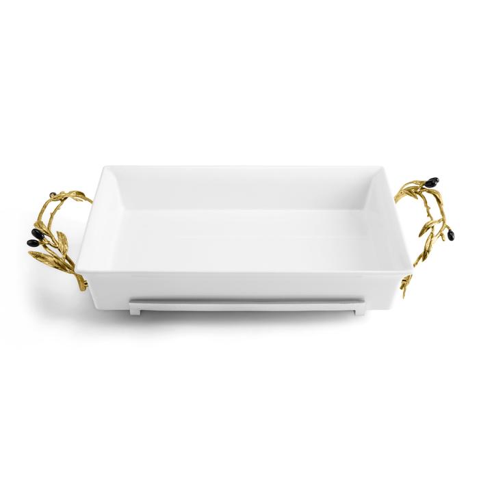 Michael Aram- Olive Branch 3-Quart Casserole