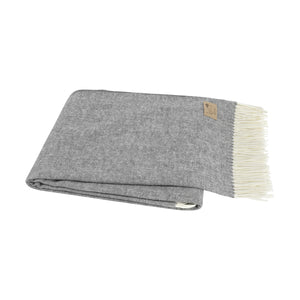 Lands Downunder International-Charcoal Gray Italian Herringbone Throw